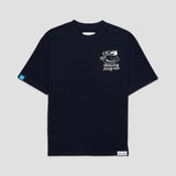 Brewing Anxie-Tea Oversized Tee - Space Blue