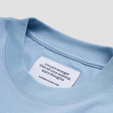 Brewing Anxie-Tea Oversized Tee - Puddle Blue