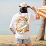 Talking Toes + Starbucks WEAVE Oversized Tee - White
